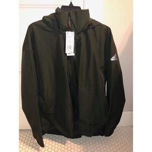 Olive Green Adidas Rain Jacket